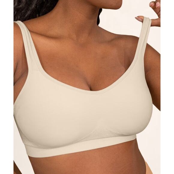 Truekind® Daily Comfort Wireless Shaper Bra Chai Medium - Picture 1 of 7
